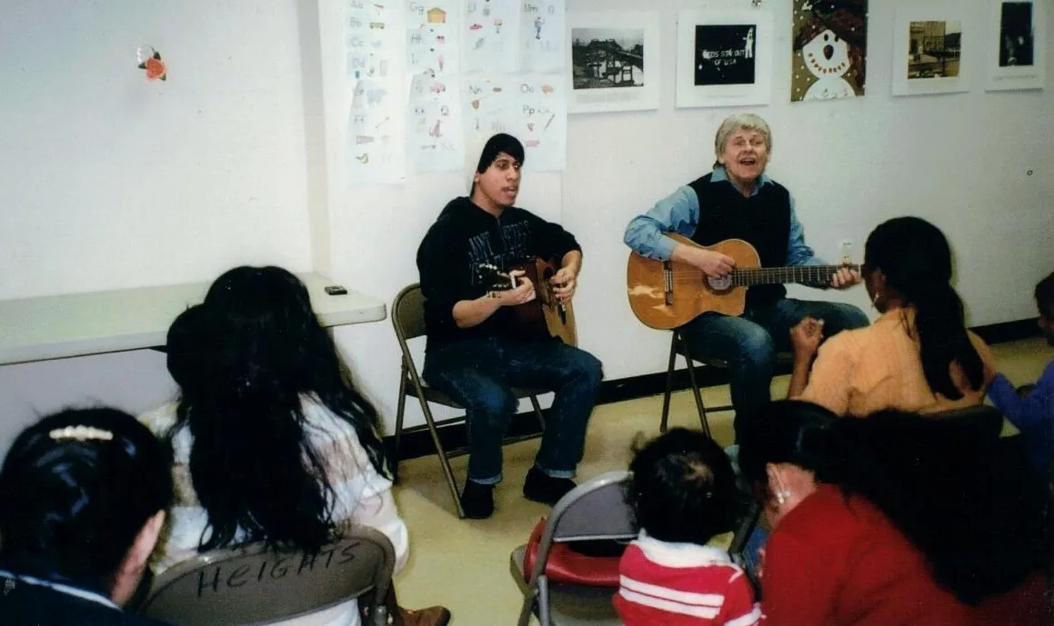 Robert playing music at NJCU